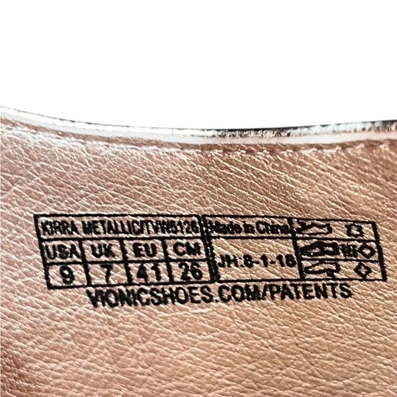 Vionic Kirra Rose Gold Metallic Comfort Sandals Size 9 - Picture 5 of 5